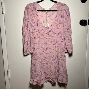 NWT LoveShackFancy Juree Dress In Pink Dust Storm SIZE 12